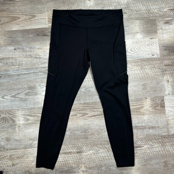 Lululemon Speed up Mid Rise Legging Pockets Black 28" size 12 Yoga Running - Picture 1 of 10